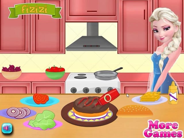 ELISA BURGER MAKER joc online  POMU Jocuri